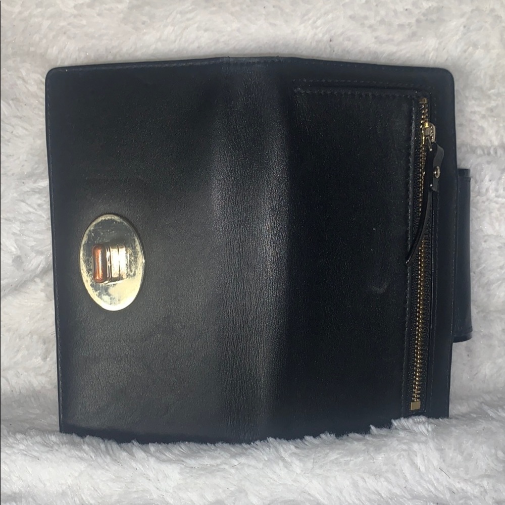 Kate Spade Black Leather Wallet with Gold Hardware - Picture 3 of 10